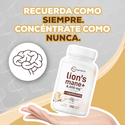 Melena De Leon Con Lergotioneina